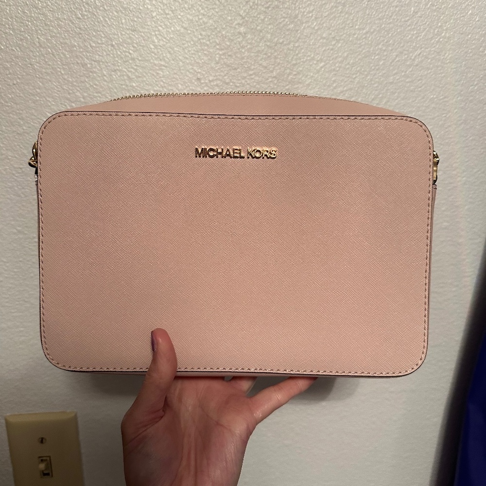 Blush Pink with gold hardware Jet Set Item Purse